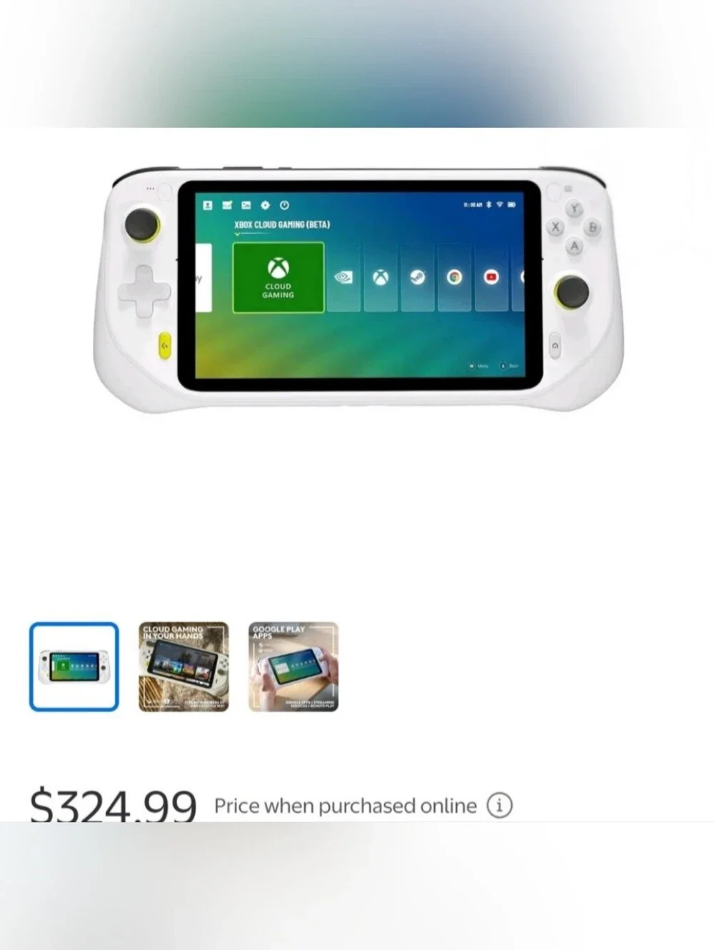 Logitech G Cloud Android Based RARE BLACK Handheld Video Game Console. NIB